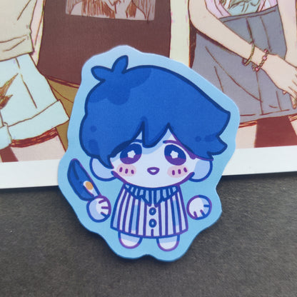 OMORI Skrunkly Stickers | Sunny, Aubrey, Kel, Hero, Mari, Basil, SOMETHING