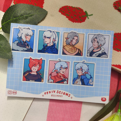 FFXIV Scions of the Seventh Dawn Sticker Sheet | 148 x 105mm