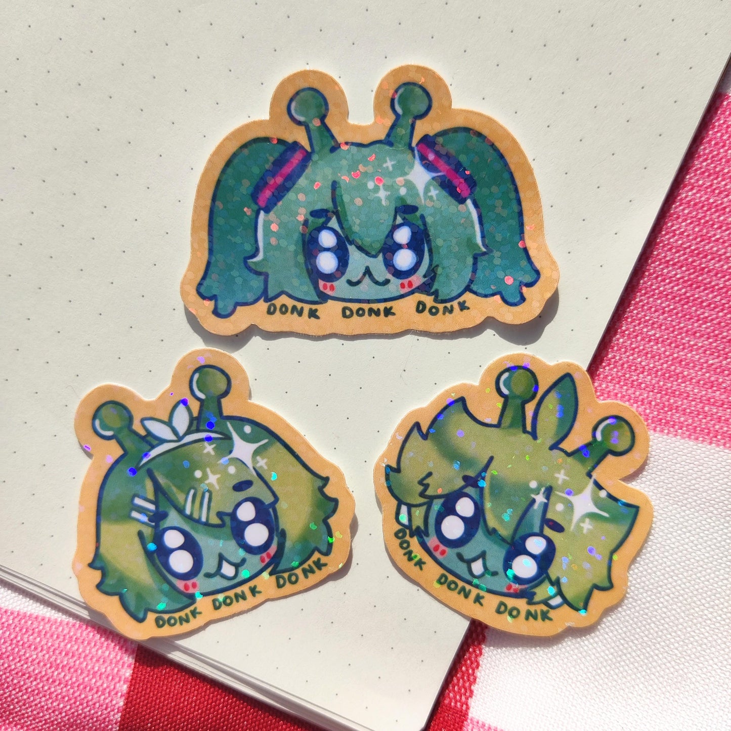 VOCALOID Holographic Sticker | Glorp Hatsune Miku, Kagamine Rin, Kagamine Len