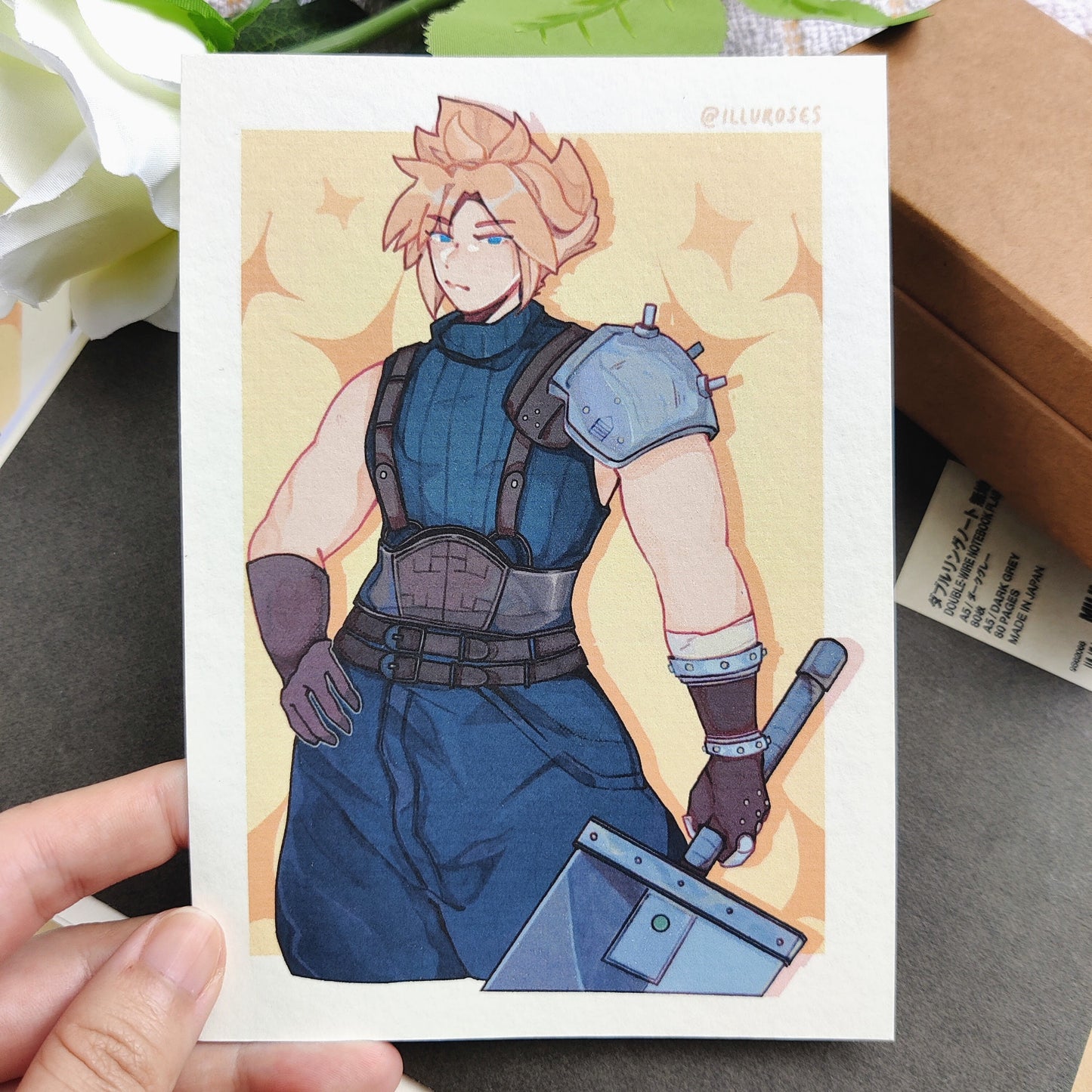FFVII Cloud Strife Art Print | A6, A5
