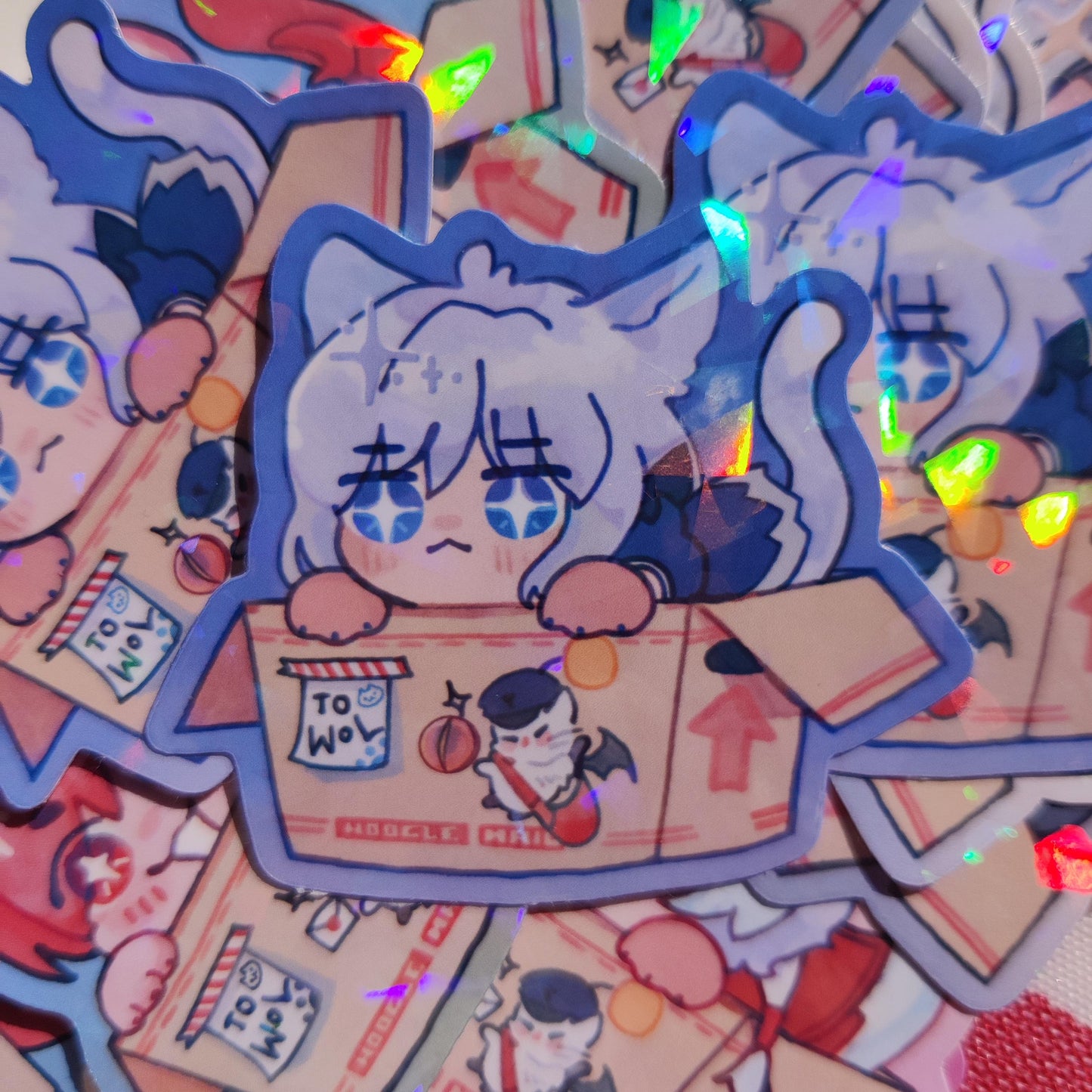 FFXIV Estinien Varlineau Wyrmblood Holographic Sticker