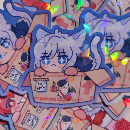 FFXIV Estinien Varlineau Wyrmblood Holographic Sticker