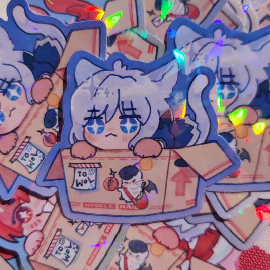 FFXIV Estinien Varlineau Wyrmblood Holographic Sticker