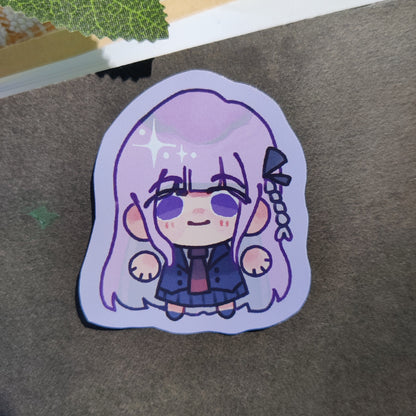 DANGANRONPA Skrunkly Sticker | Makoto, Kyoko, Byakuya, Junko, Ishimaru, Leon, Sayaka, Mondo, Chihiro, Trigger Happy Havoc, DR