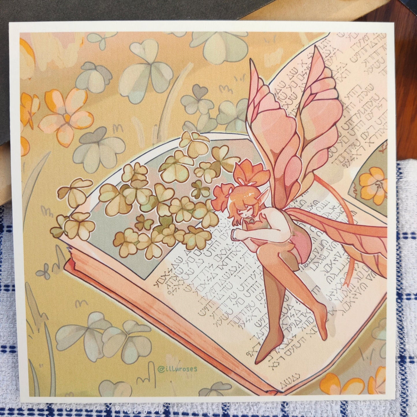 FFXIV Feo Ul Oxalis Flower Print | A5 Square Print