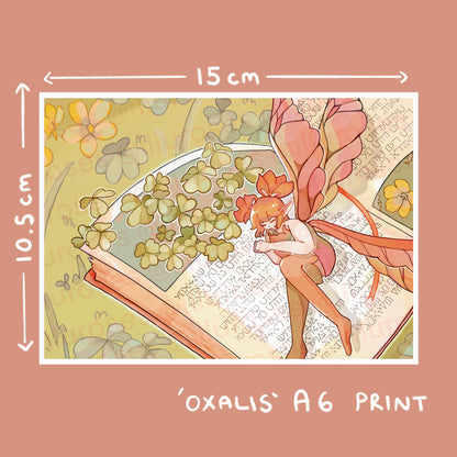 FFXIV Feo Ul Oxalis Flower Print | A5 Square Print