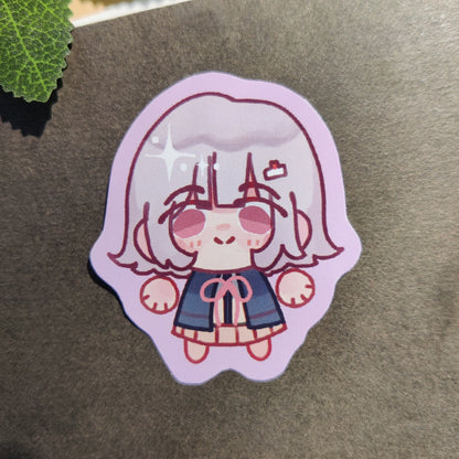 DANGANRONPA 2 Skrunkly Sticker | Hajime, Chiaki, Nagito, Fuyuhiko, Peko, Gundham, Sonia, Junko, Goodbye Despair, SDR2