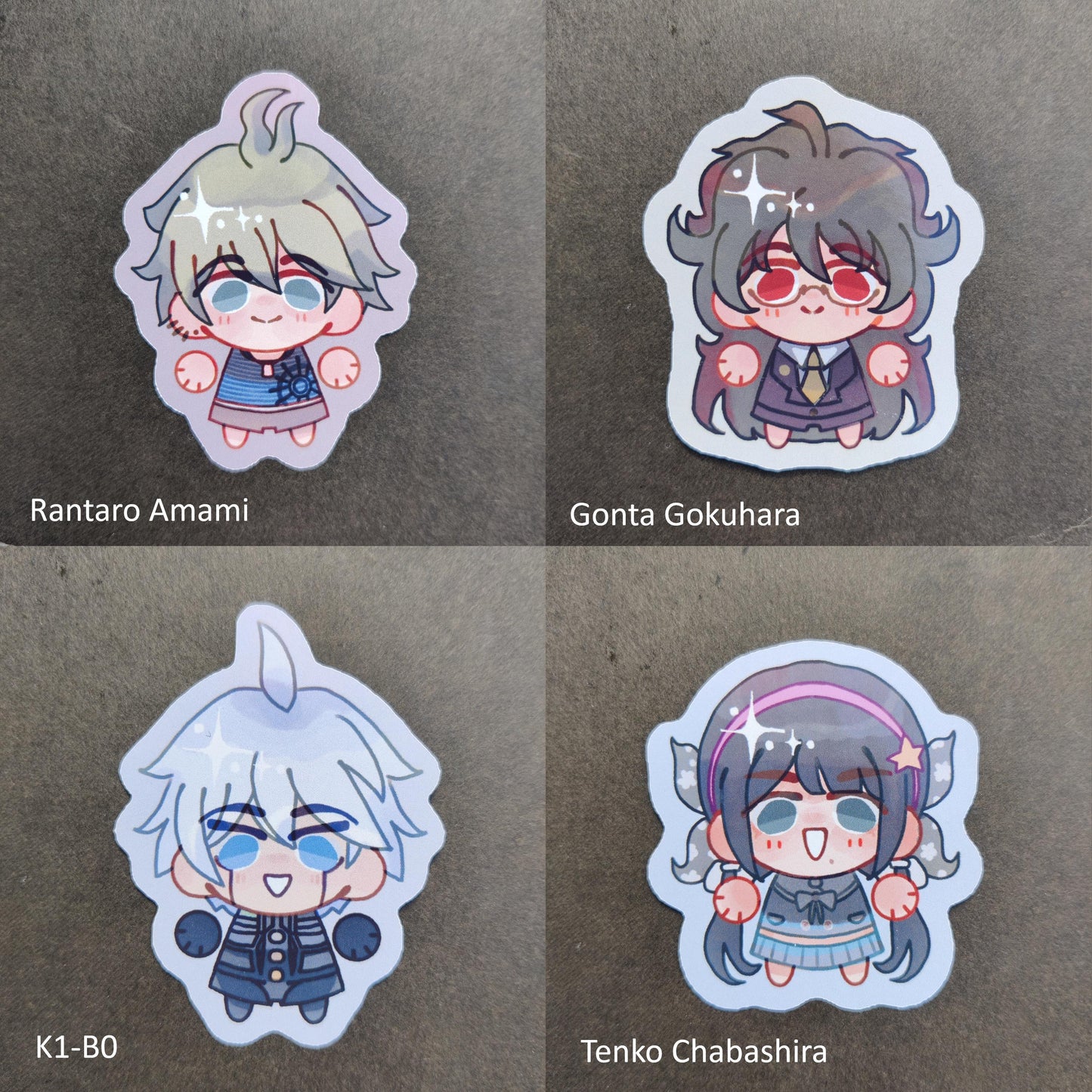 DANGANRONPA V3 Skrunkly Sticker | Shuichi, Kaede, Maki, Kaito, Kokichi, Miu, Rantaro, Tenko, Kibo, Gonta, Killing Harmony,DRV3