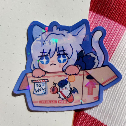 FFXIV Estinien Varlineau Wyrmblood Holographic Sticker