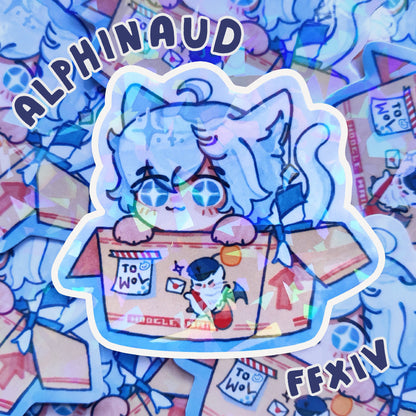 FFXIV Alphinaud Leveilleur Holographic Sticker