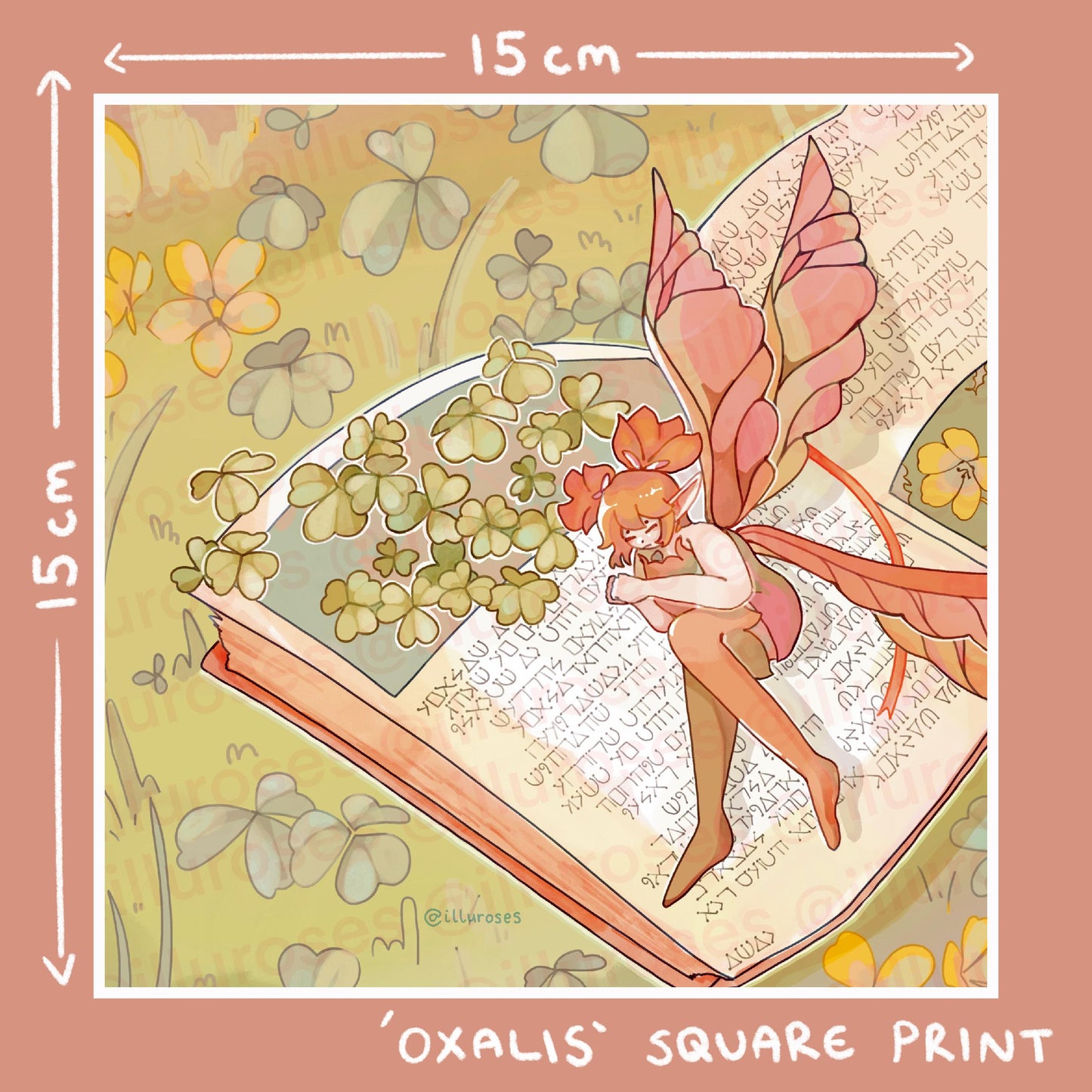 FFXIV Feo Ul Oxalis Flower Print | A5 Square Print