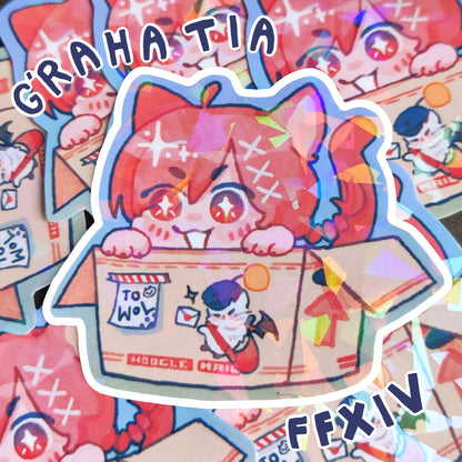 FFXIV G'raha Tia Holographic Sticker