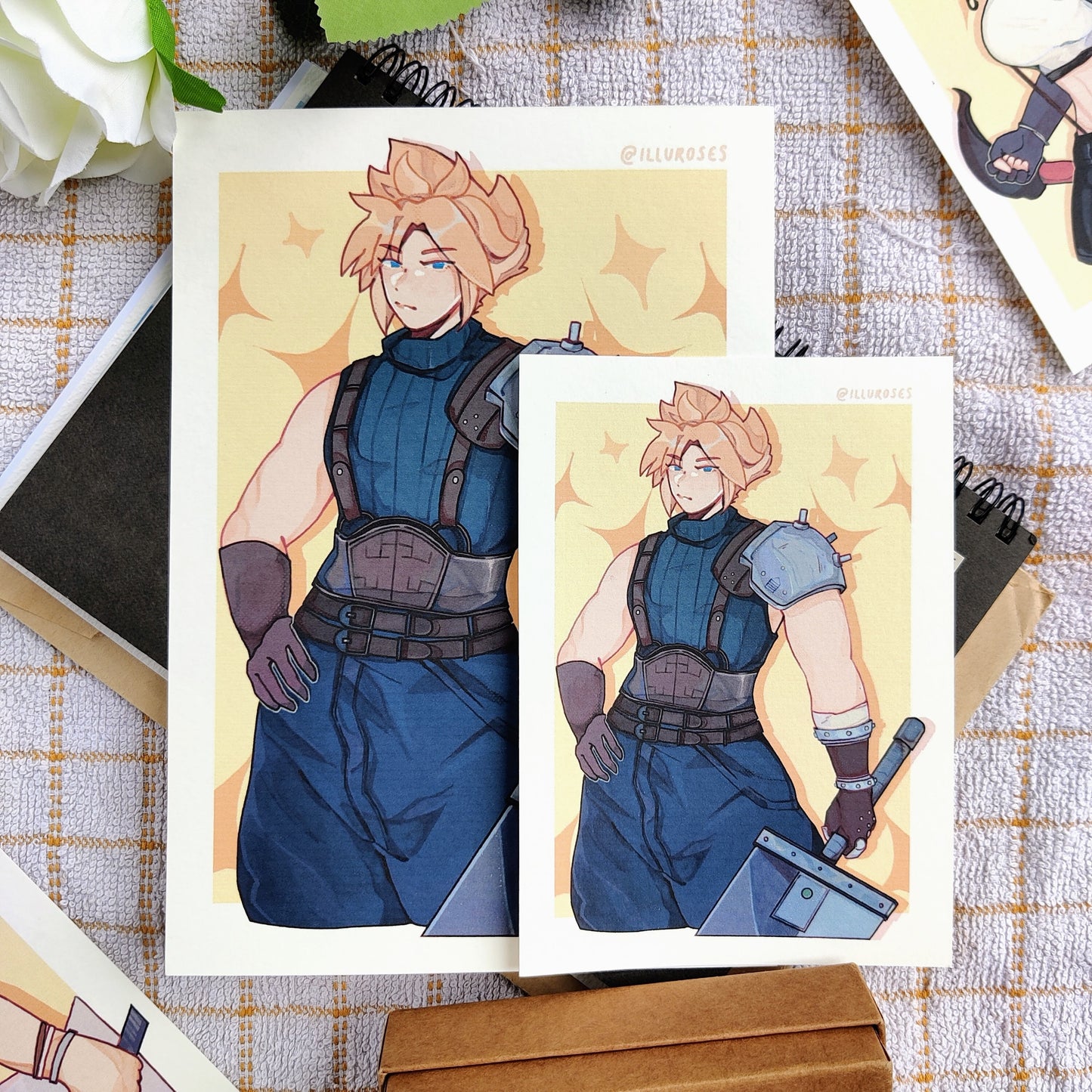 FFVII Cloud Strife Art Print | A6, A5