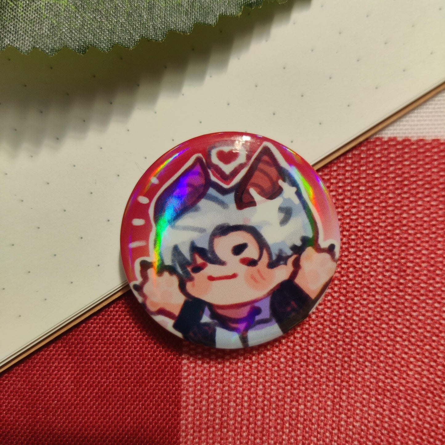 Love and Deepspace LIs holographic buttons badges | 32mm