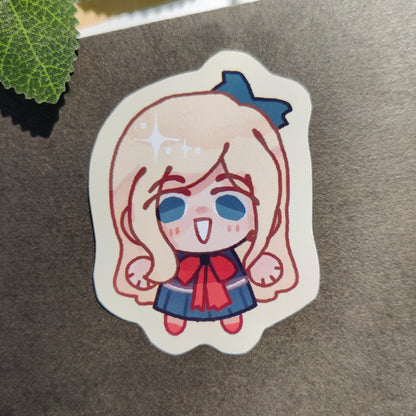 DANGANRONPA 2 Skrunkly Sticker | Hajime, Chiaki, Nagito, Fuyuhiko, Peko, Gundham, Sonia, Junko, Goodbye Despair, SDR2