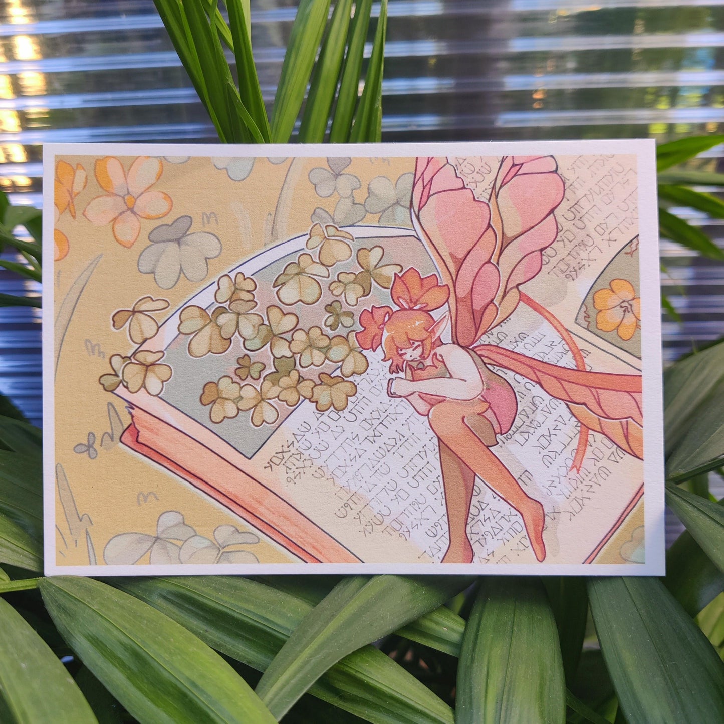 FFXIV Feo Ul Oxalis Flower Print | A5 Square Print