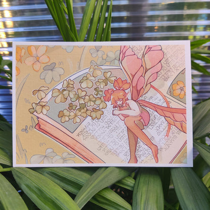 FFXIV Feo Ul Oxalis Flower Print | A5 Square Print