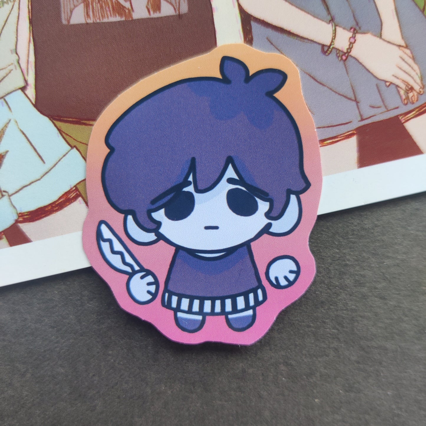 OMORI Skrunkly Stickers | Sunny, Aubrey, Kel, Hero, Mari, Basil, SOMETHING