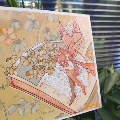 FFXIV Feo Ul Oxalis Flower Print | A5 Square Print