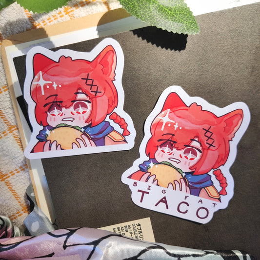 FFXIV Taco Tia, G'raha Tia Vinyl Sticker