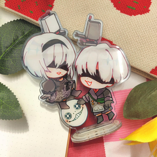 NIER Automata 9S2B Acrylic Standee, Double Sided | 12cm tall