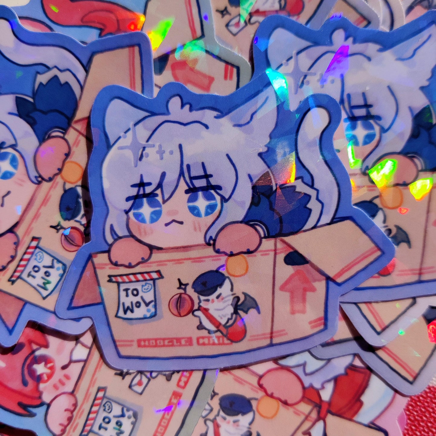 FFXIV Estinien Varlineau Wyrmblood Holographic Sticker