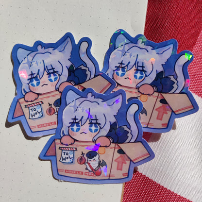 FFXIV Estinien Varlineau Wyrmblood Holographic Sticker