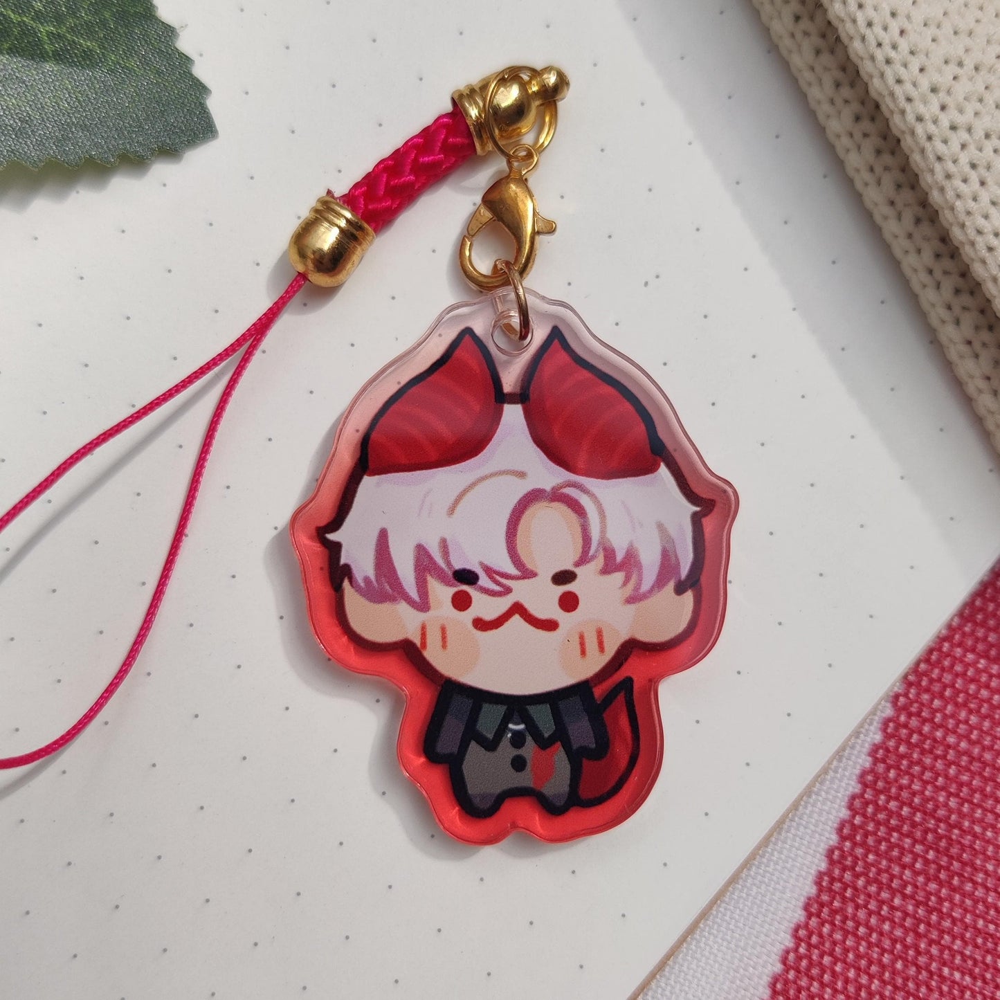 Love and Deepspace LIs, Acrylic Phone Charm | xavier, zayne, rafayel, sylus, caleb,