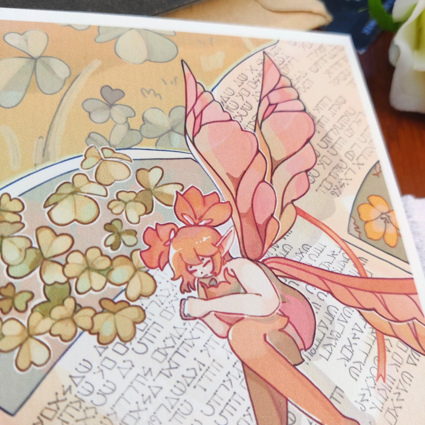 FFXIV Feo Ul Oxalis Flower Print | A5 Square Print