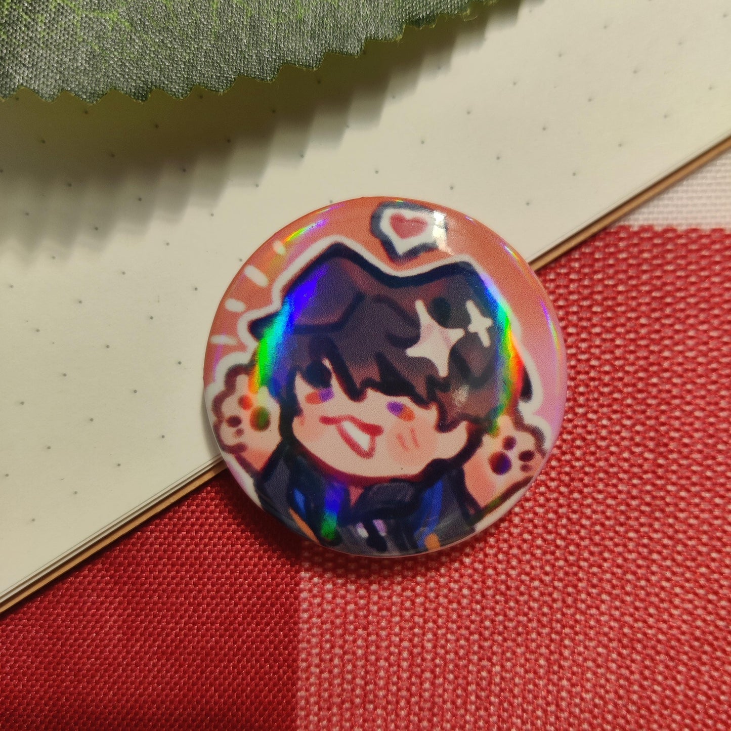 Love and Deepspace LIs holographic buttons badges | 32mm