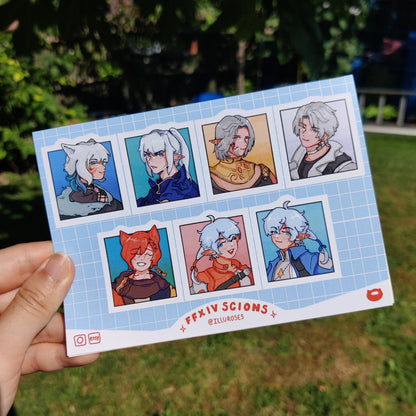 FFXIV Scions of the Seventh Dawn Sticker Sheet | 148 x 105mm