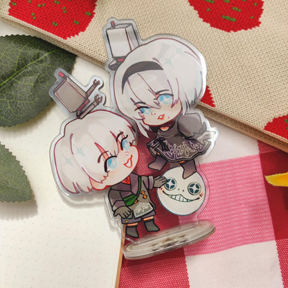 NIER Automata 9S2B Acrylic Standee, Double Sided | 12cm tall