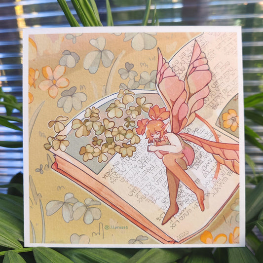 FFXIV Feo Ul Oxalis Flower Print | A5 Square Print