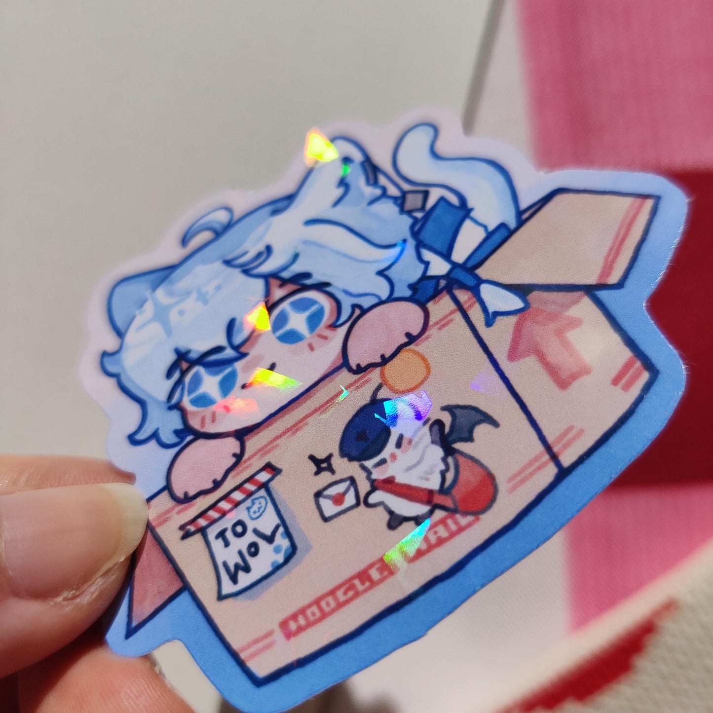 FFXIV Alphinaud Leveilleur Holographic Sticker