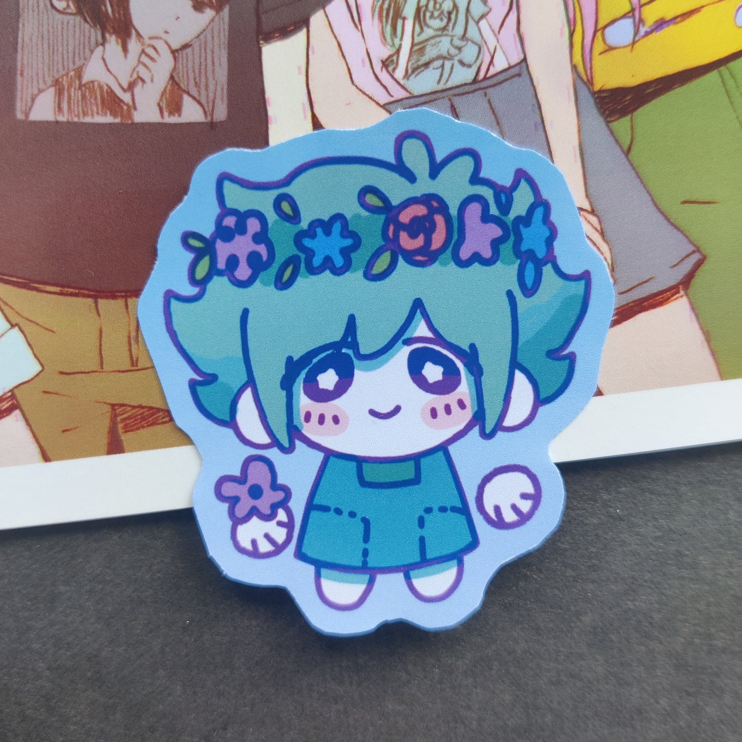 OMORI Skrunkly Stickers | Sunny, Aubrey, Kel, Hero, Mari, Basil, SOMETHING