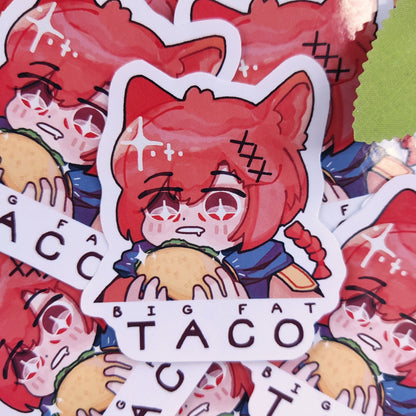 FFXIV Taco Tia, G'raha Tia Vinyl Sticker