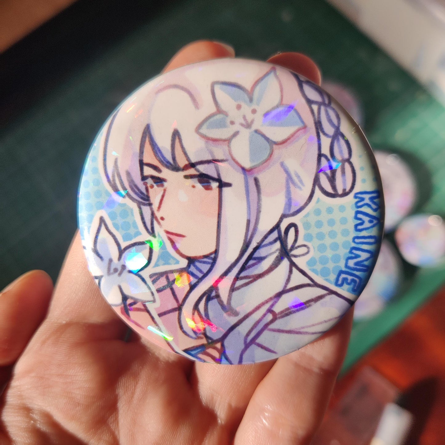NIER Replicant ver1.22 58mm Holo Badges | Nier Bro, Kaine