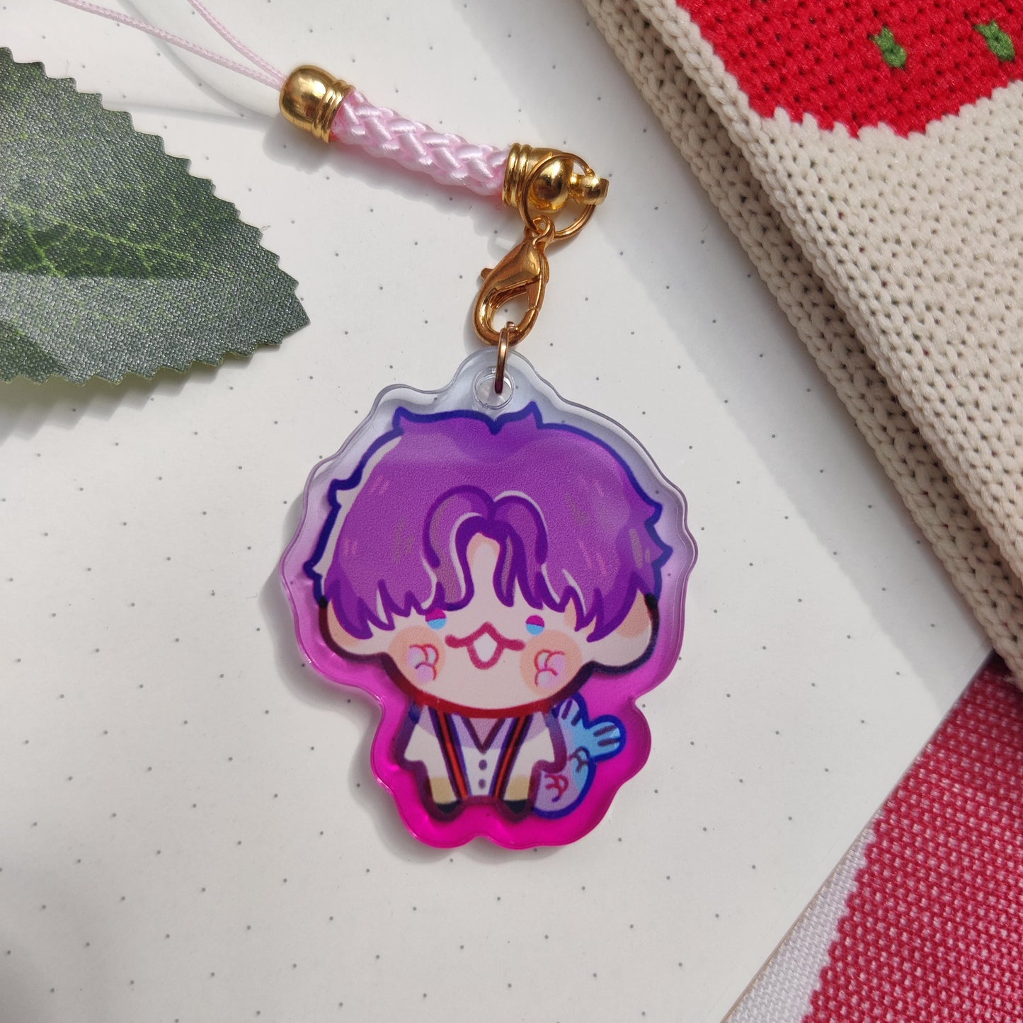 Love and Deepspace LIs, Acrylic Phone Charm | xavier, zayne, rafayel, sylus, caleb,