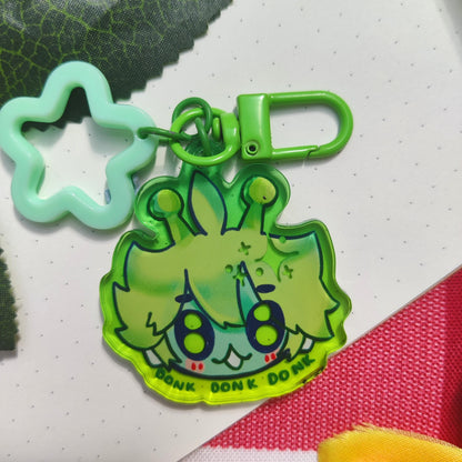 VOCALOID, Glorp Hatsune Miku, Kagamine Rin, Kagamine Len lien donk silly meme aeiou, ita bag, deco, star, accessory, Acrylic keychain Charm