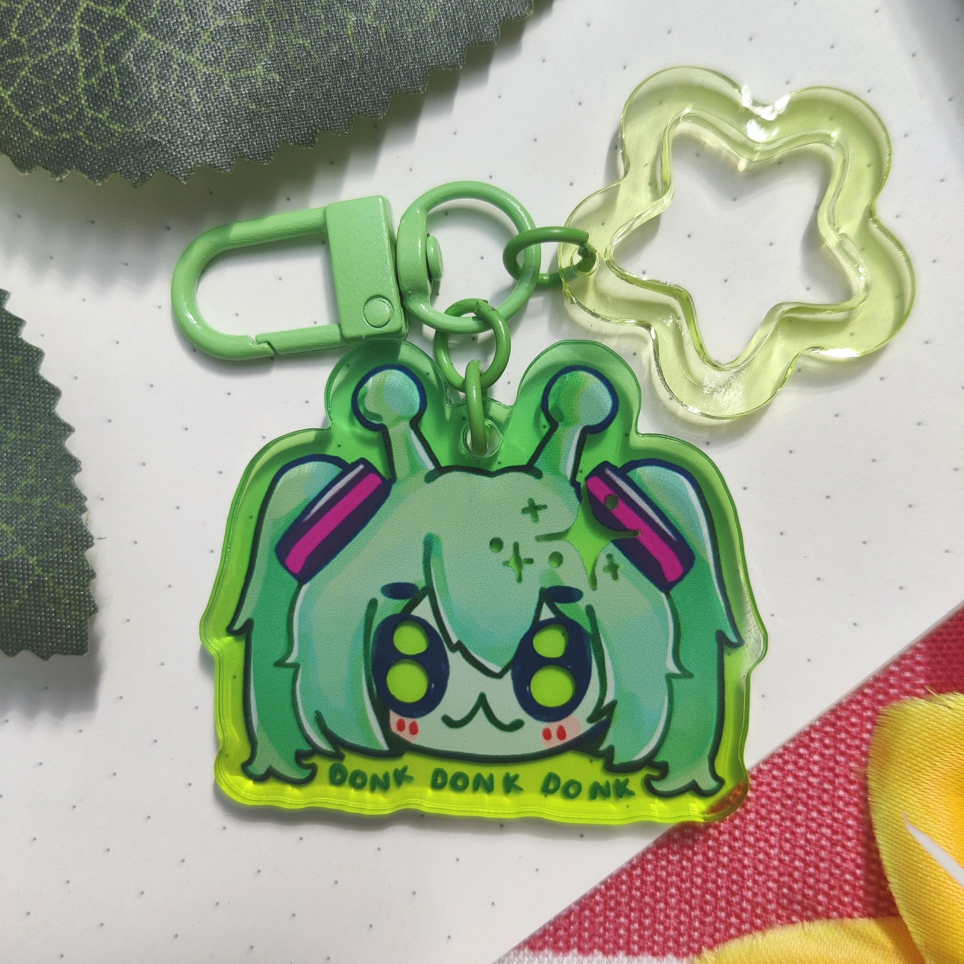 VOCALOID, Glorp Hatsune Miku, Kagamine Rin, Kagamine Len lien donk silly meme aeiou, ita bag, deco, star, accessory, Acrylic keychain Charm