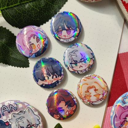 ALIEN STAGE Silly Character BADGE 32mm Skrunkly Till, Ivan, Mizi, Sua, Hyuna, Luka, alnst, anakt garden, ivantill, mizisua, hyuluka, ita bag