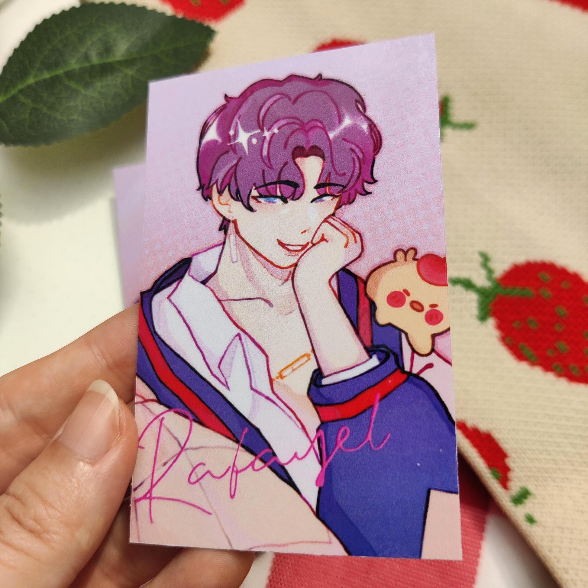 Rafayel Love and Deepspace LI Photocards holographic, handmade, LADS, fishie, mephisto, xavier, zayne, sylus, caleb, pc, poca, A5 art PRINT