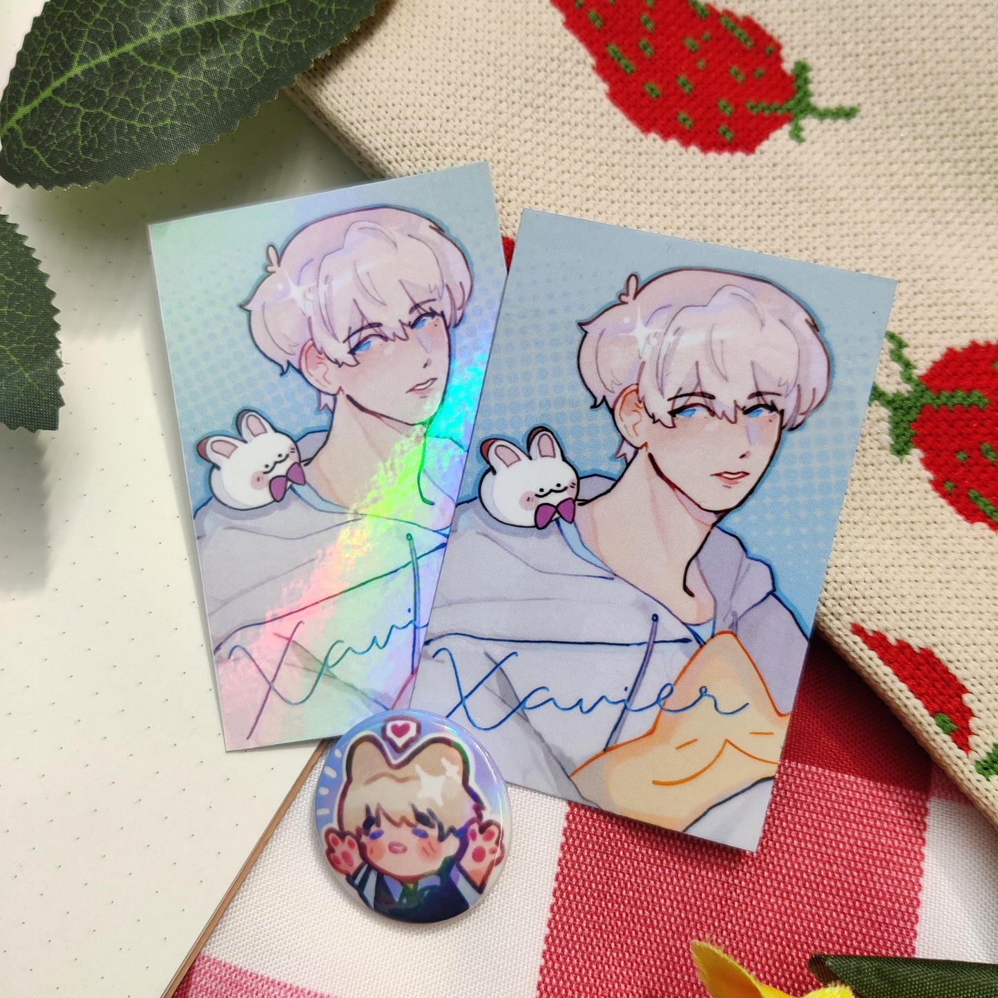 Xavier Love and Deepspace LI Photocards holographic, handmade, LADS, mephisto, sylus, zayne, rafayel, caleb, pc, poca, A5 art PRINT