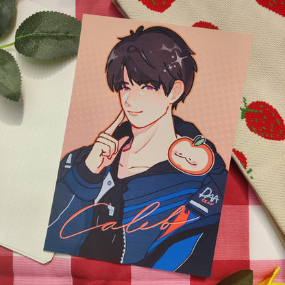 Caleb Love and Deepspace LI Photocards holographic, handmade, LADS, childhood, xavier, zayne, rafayel, sylus, pc, poca, A5 art PRINT