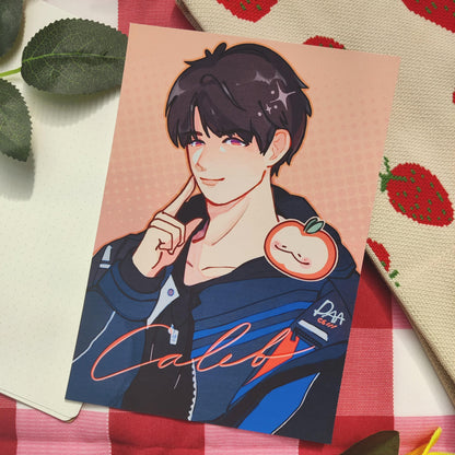 Caleb Love and Deepspace LI Photocards holographic, handmade, LADS, childhood, xavier, zayne, rafayel, sylus, pc, poca, A5 art PRINT