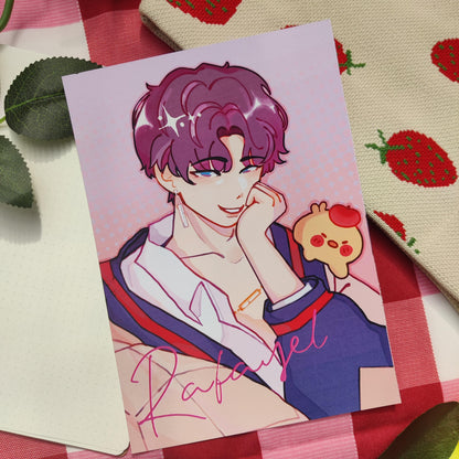 Rafayel Love and Deepspace LI Photocards holographic, handmade, LADS, fishie, mephisto, xavier, zayne, sylus, caleb, pc, poca, A5 art PRINT