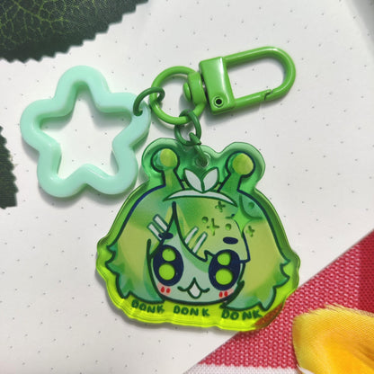 VOCALOID, Glorp Hatsune Miku, Kagamine Rin, Kagamine Len lien donk silly meme aeiou, ita bag, deco, star, accessory, Acrylic keychain Charm