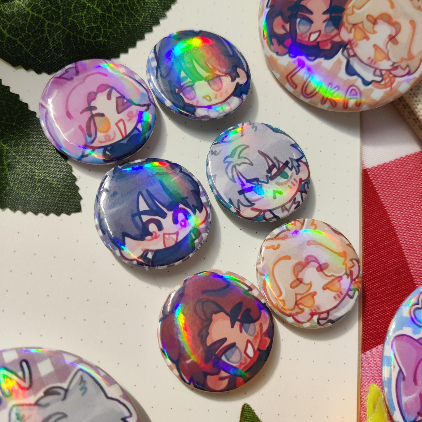 ALIEN STAGE Silly Character BADGE 32mm Skrunkly Till, Ivan, Mizi, Sua, Hyuna, Luka, alnst, anakt garden, ivantill, mizisua, hyuluka, ita bag