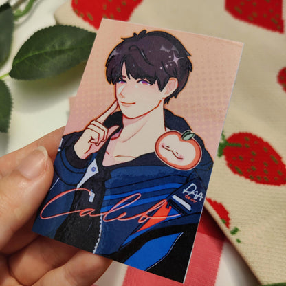 Caleb Love and Deepspace LI Photocards holographic, handmade, LADS, childhood, xavier, zayne, rafayel, sylus, pc, poca, A5 art PRINT