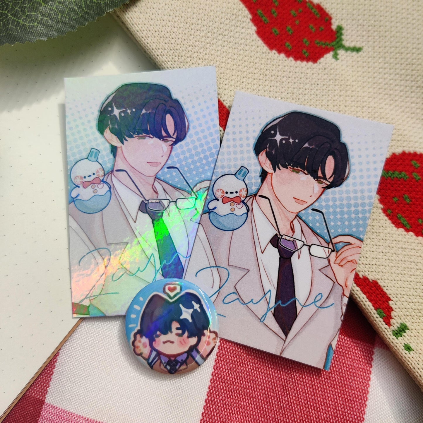 Zayne Love and Deepspace LI Photocards A5 PRINT holographic, handmade, LADS, mephisto, xavier, sylus, rafayel, caleb, pc, poca